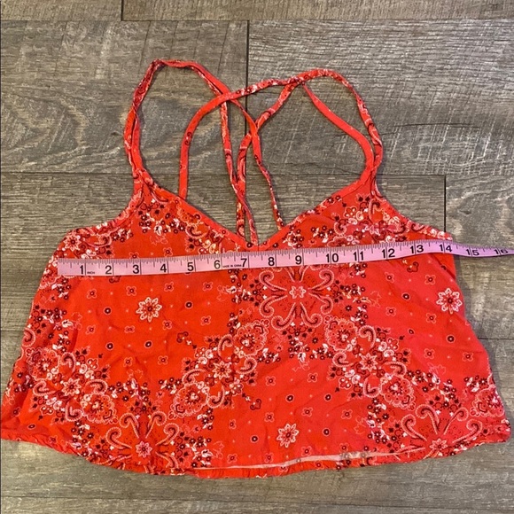 Hollister Orange Sleeveless Crop Camisole - Picture 2 of 5